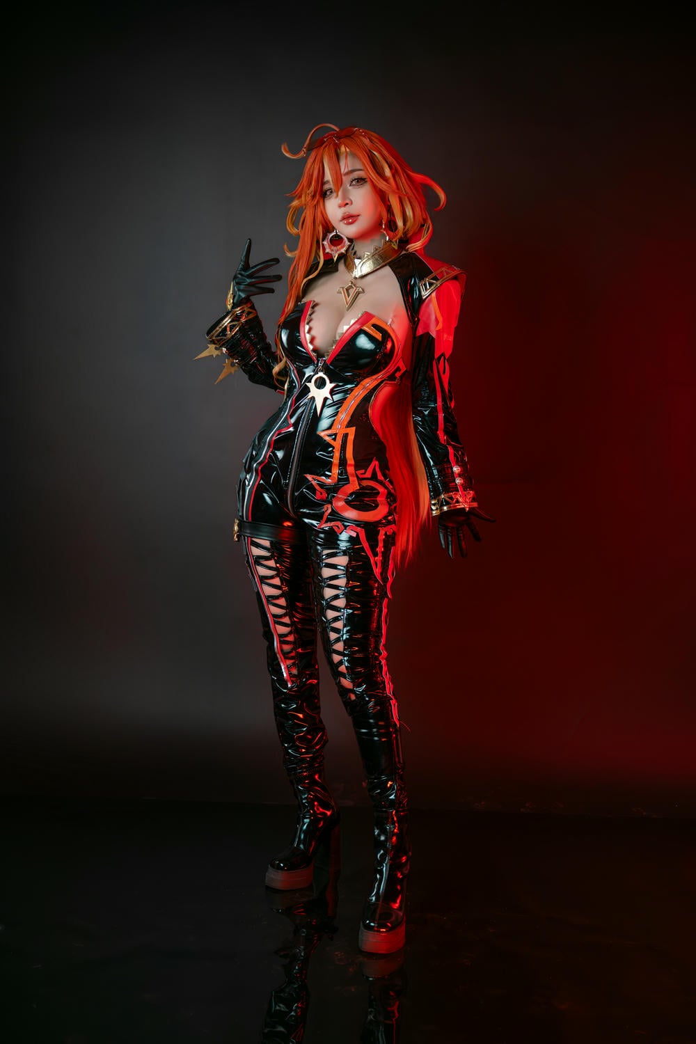 【網路收集系列】Umeko J cosplay Mavuika - Genshin Impact【84P】 - 貼圖 - 絲襪美腿 -